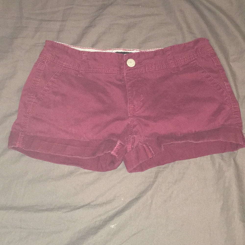 Areopostale maroon shorts